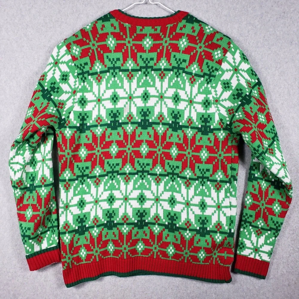 Celebrate Together Ugly Christmas Sweater Llama Fair Isle XL‎ Great Fun